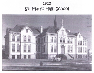 St. Mary's high school building in 1920