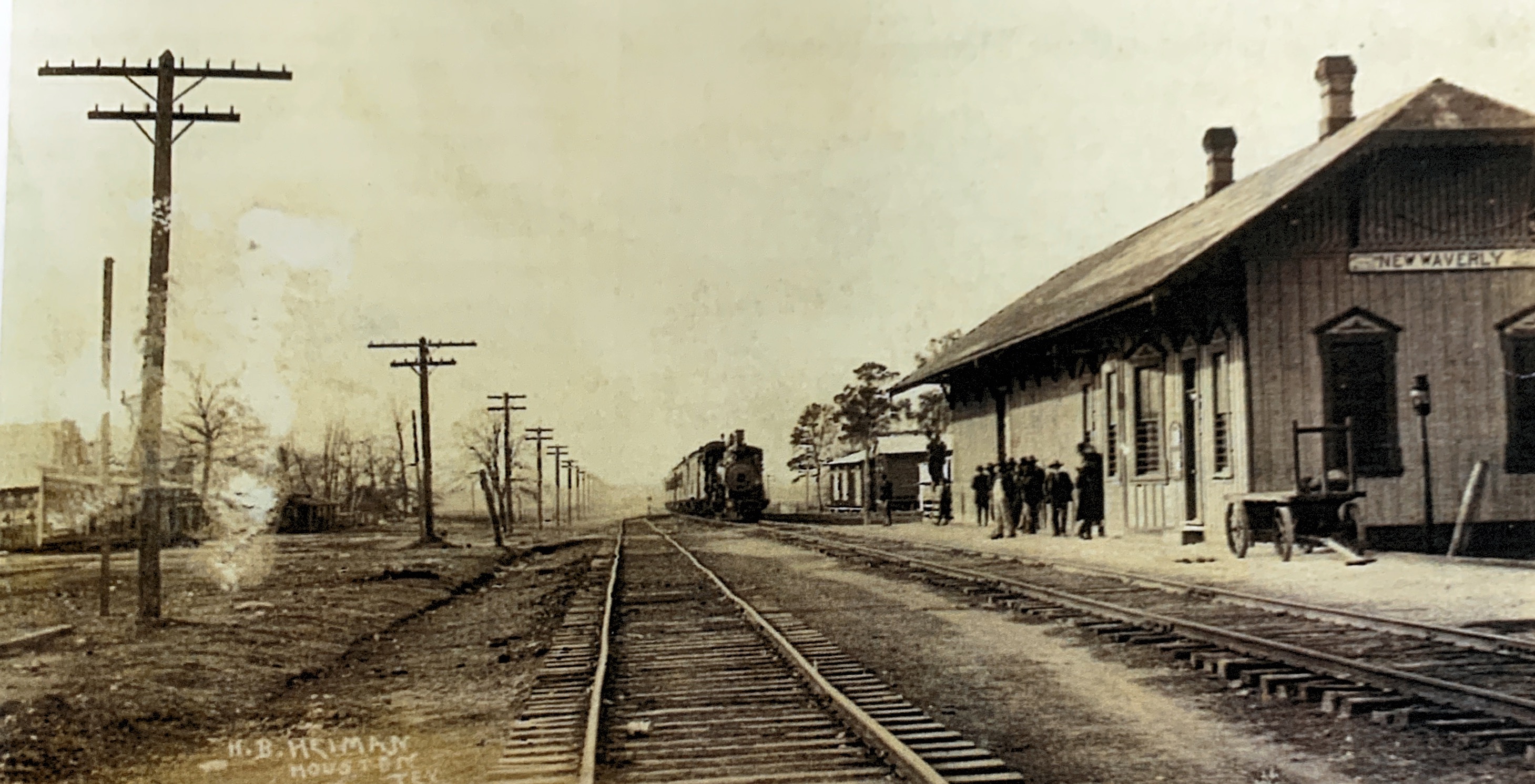 New Waverly Train Depot in early 1900s