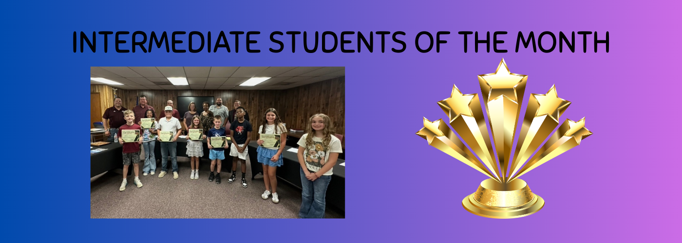 September Intermediate Students of the Month 