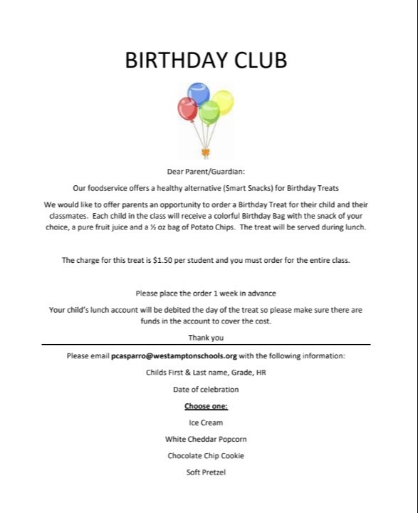 Birthday Club