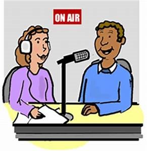Image of two persons in the radio.