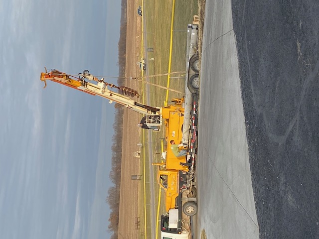 Progress of replacing softball field lights