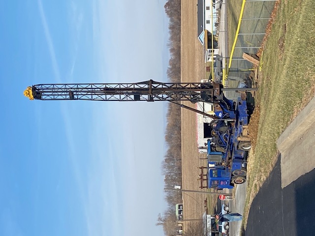 Progress of replacing softball field lights