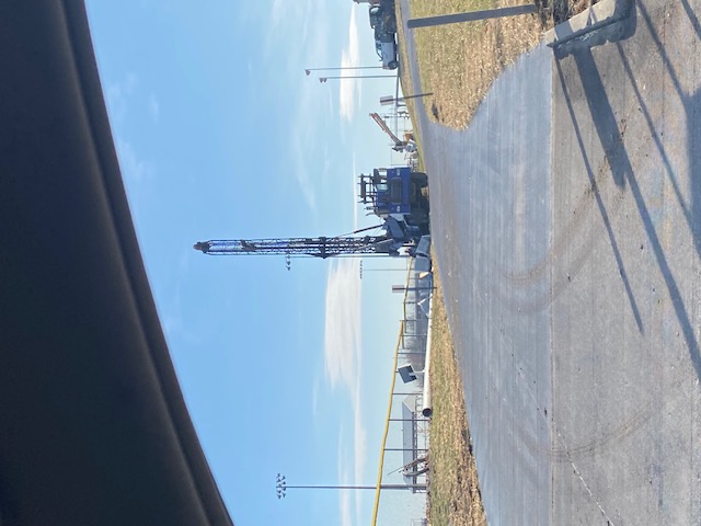 Progress of replacing softball field lights