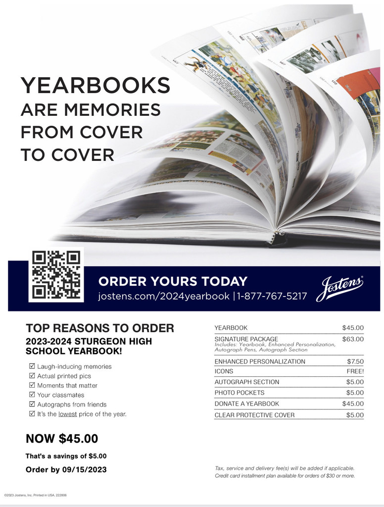 Yearbook order information