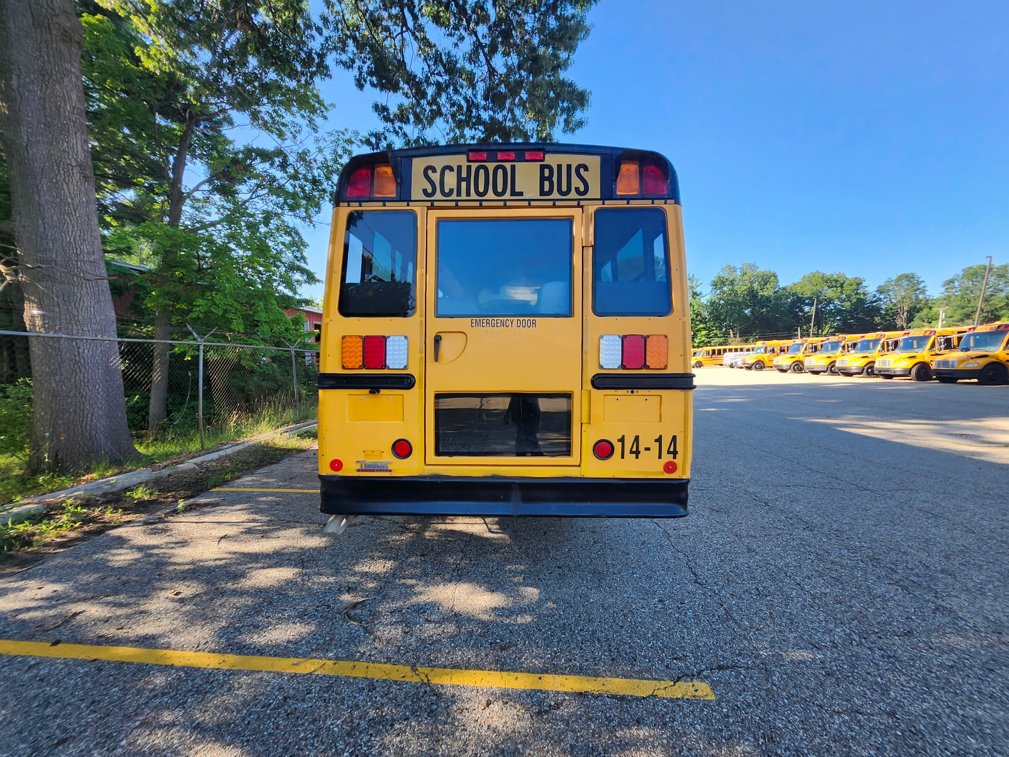 Rear of school bus