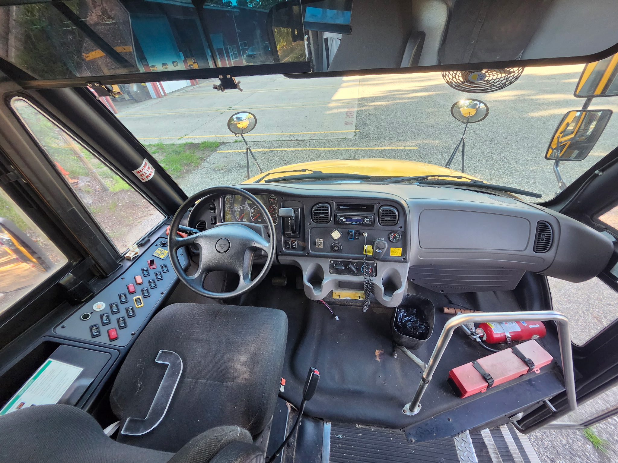 school bus driver seat