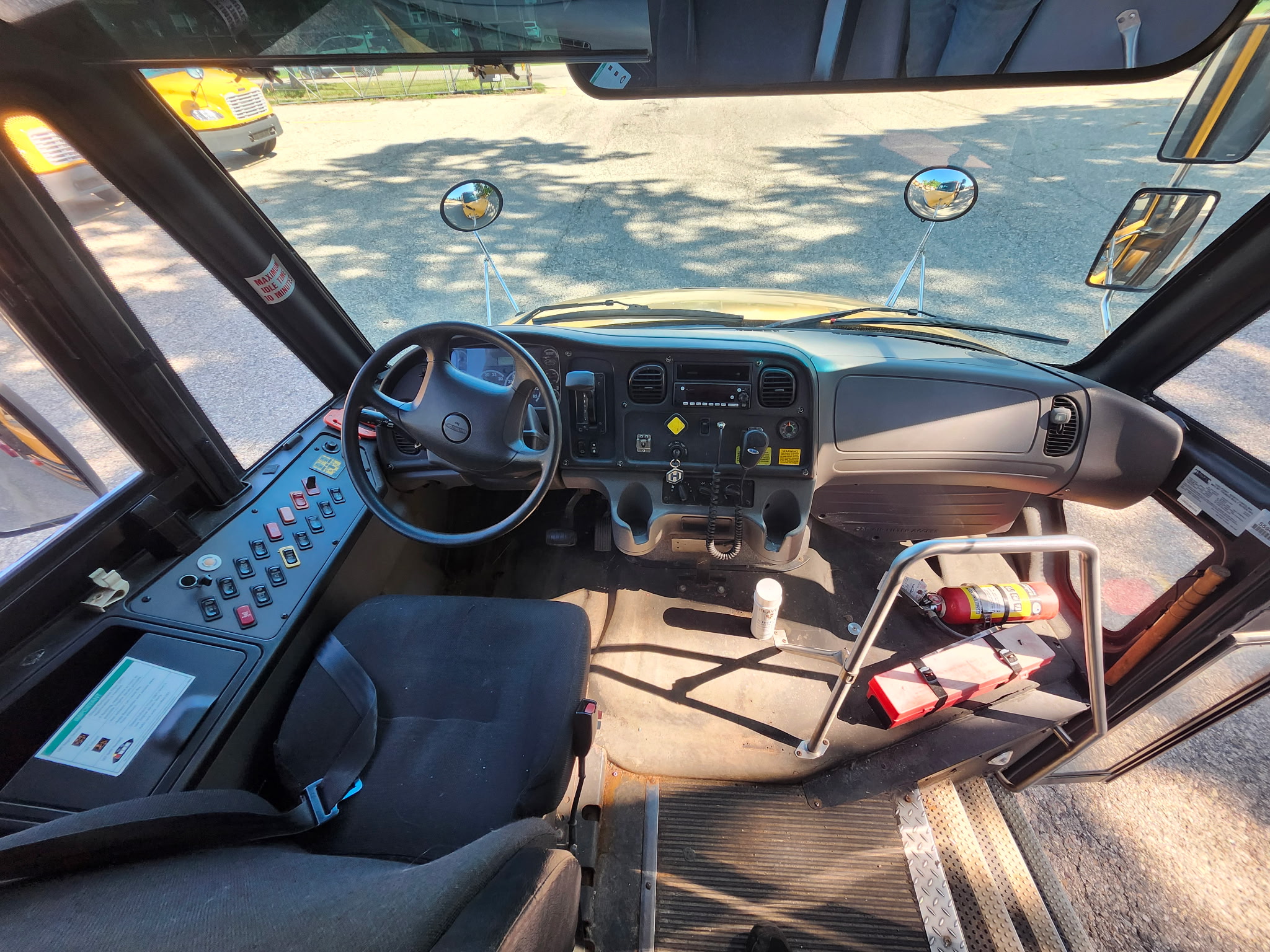 school bus driver seat