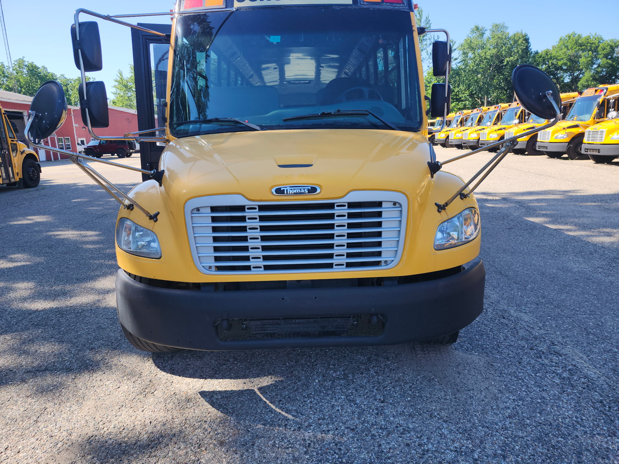 school bus front exterior
