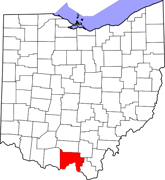 Map of the Valley Local School District Scioto County, OH
