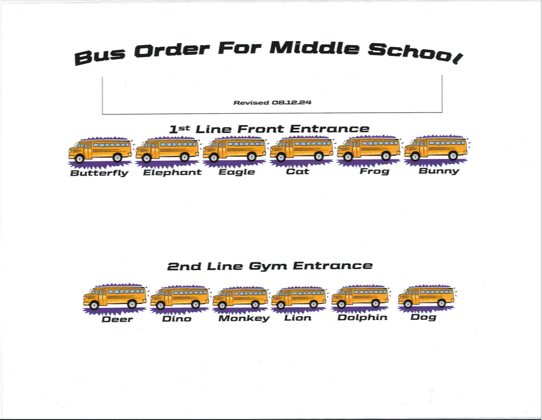 Bus Lineup