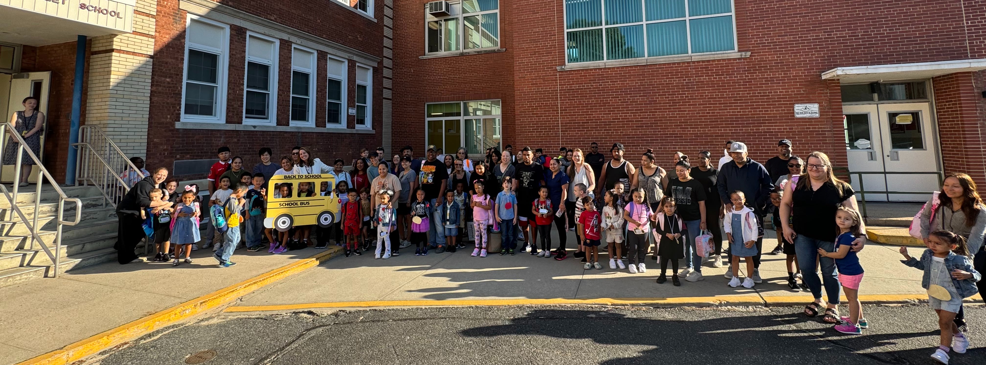 Students and Staff on the First Day of School 2024