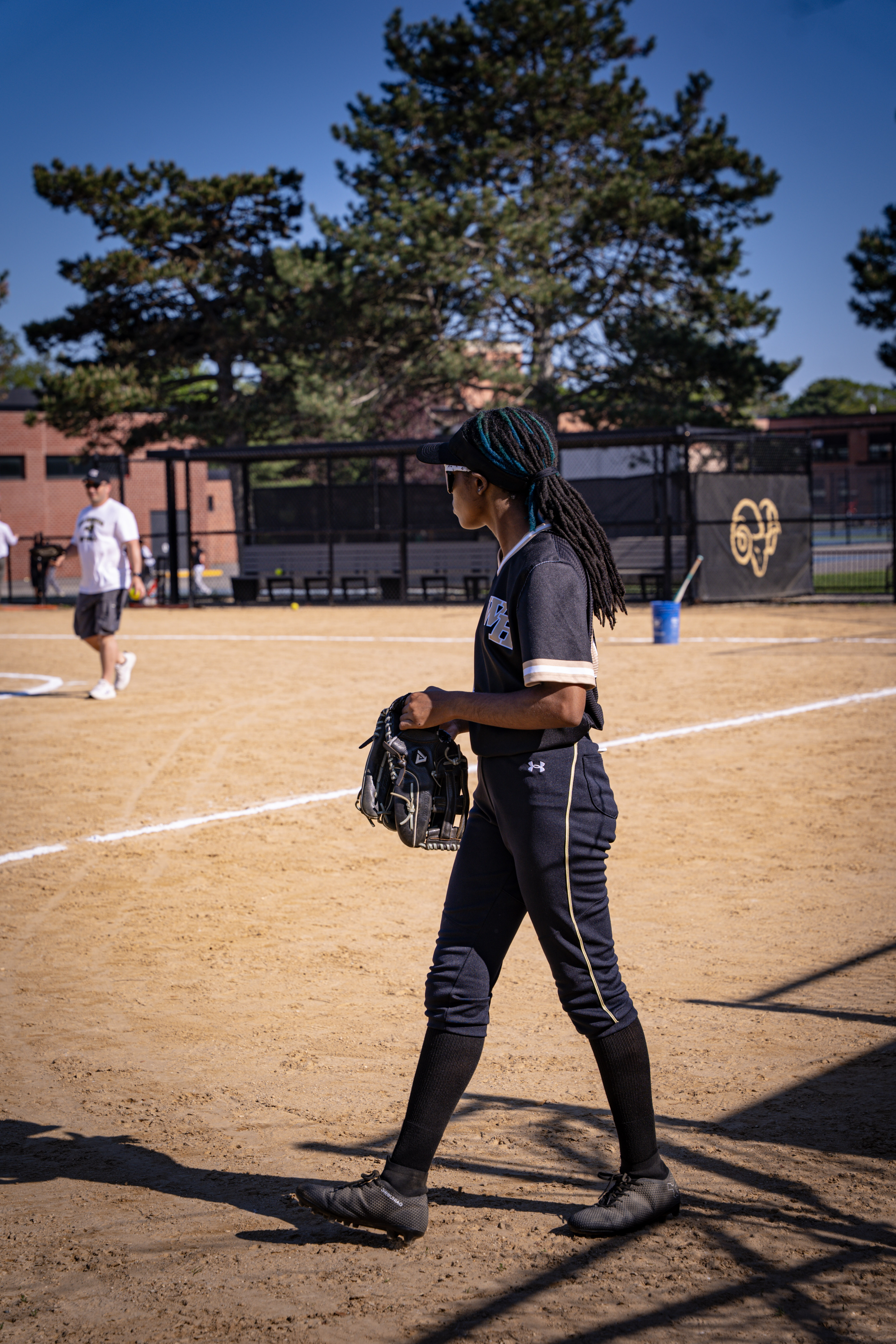 Girls' baseball.