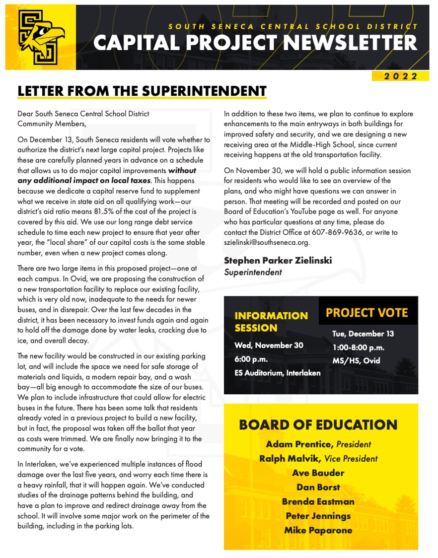 Newsletter Page 1