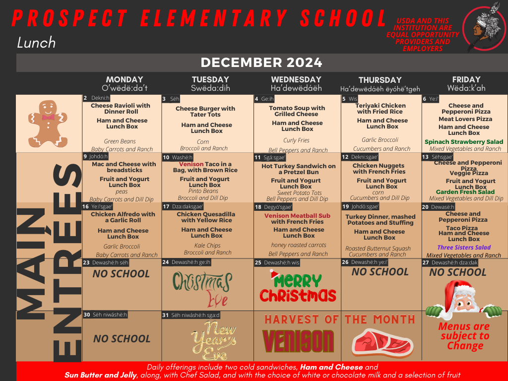 December 2024 Lunch