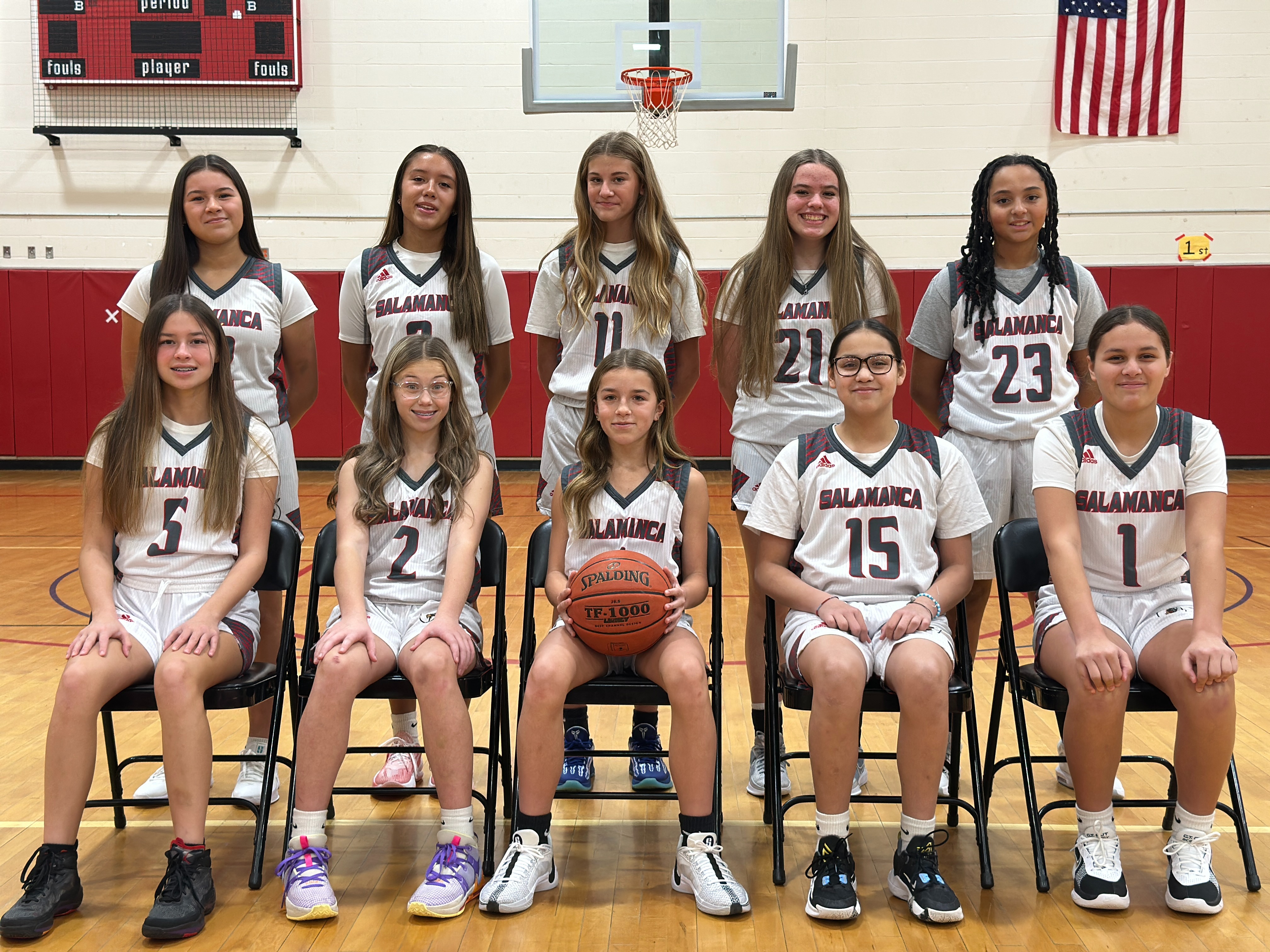 Girls JV Basketball Team Photo