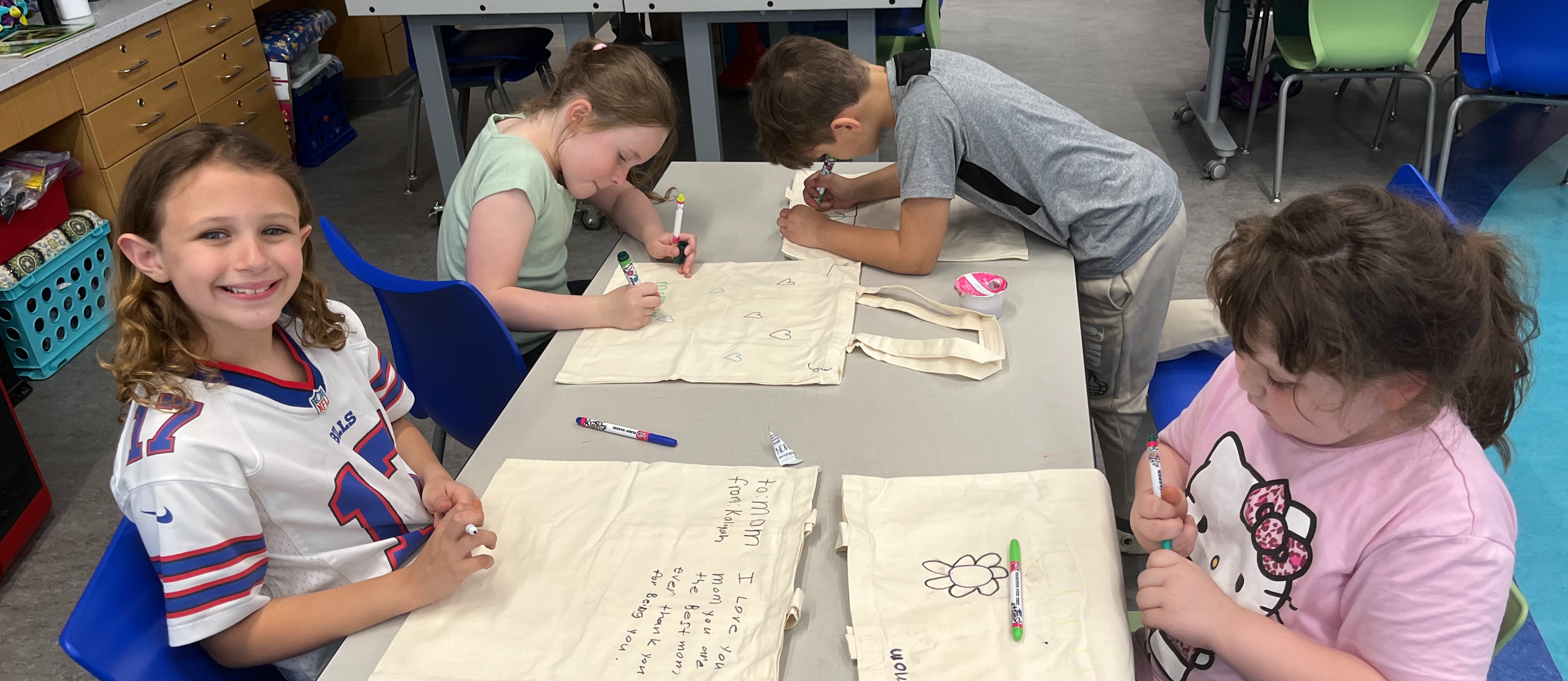 Elementary Students working
