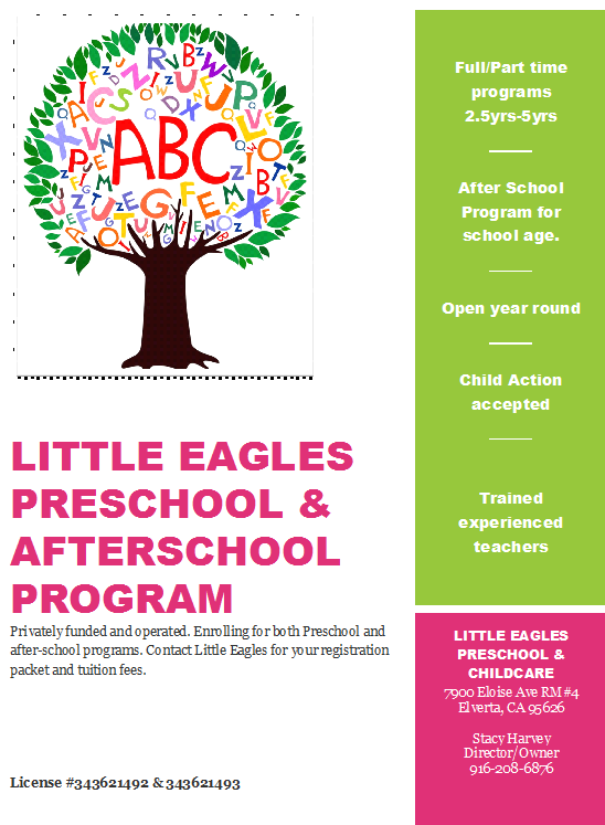 Little Eagles Preschool & Childcare Elverta Joint Elementary School