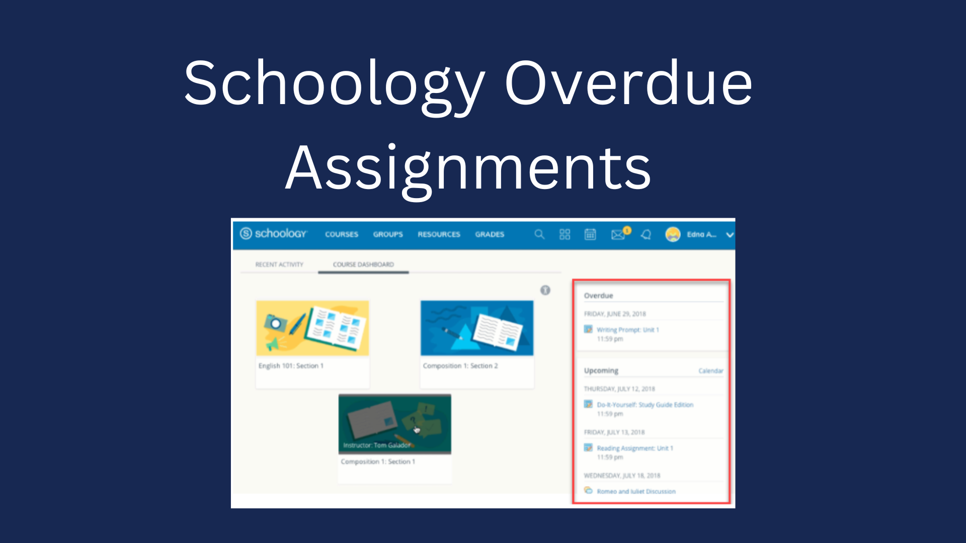 image Schoology Overdue Assignments