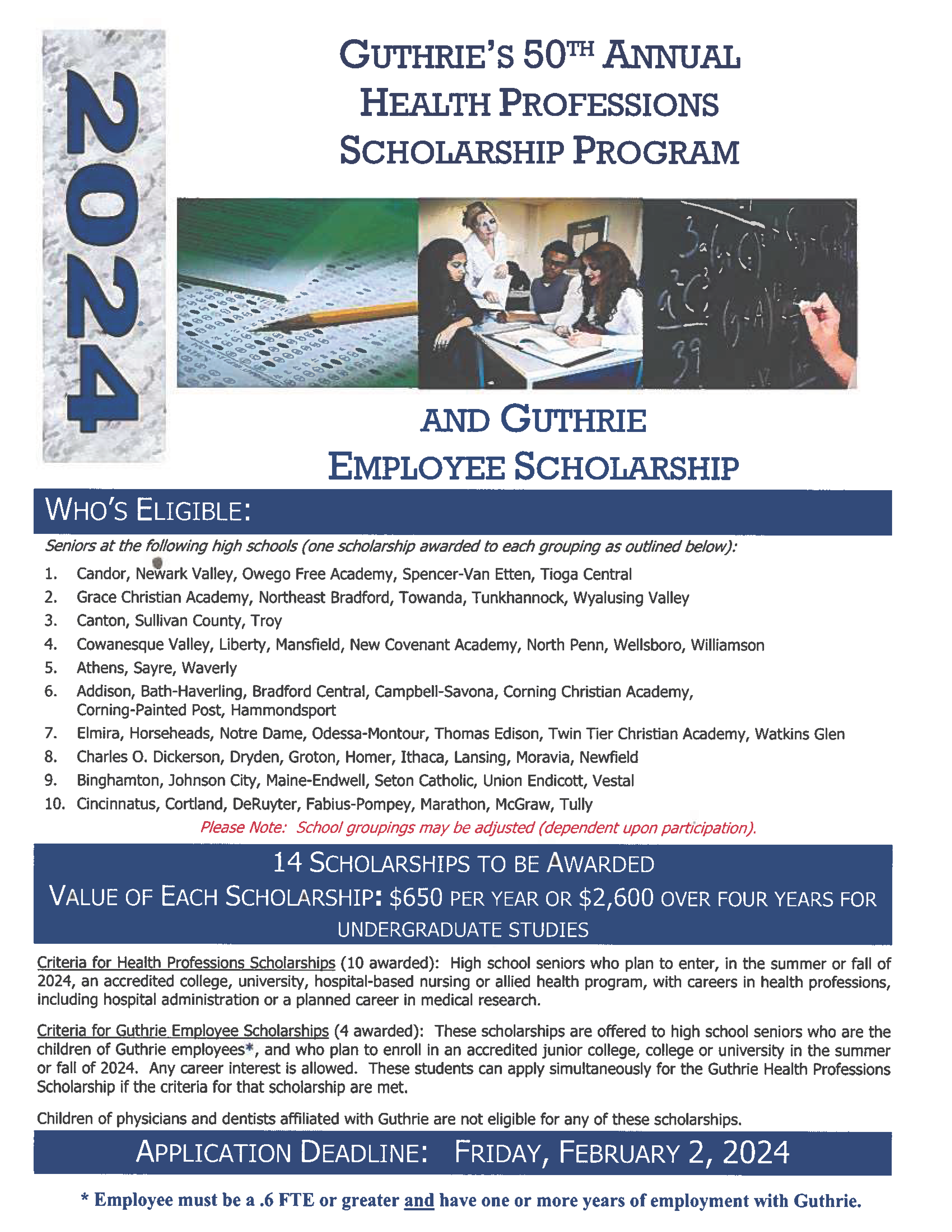 Guthrie Scholarship Flyer