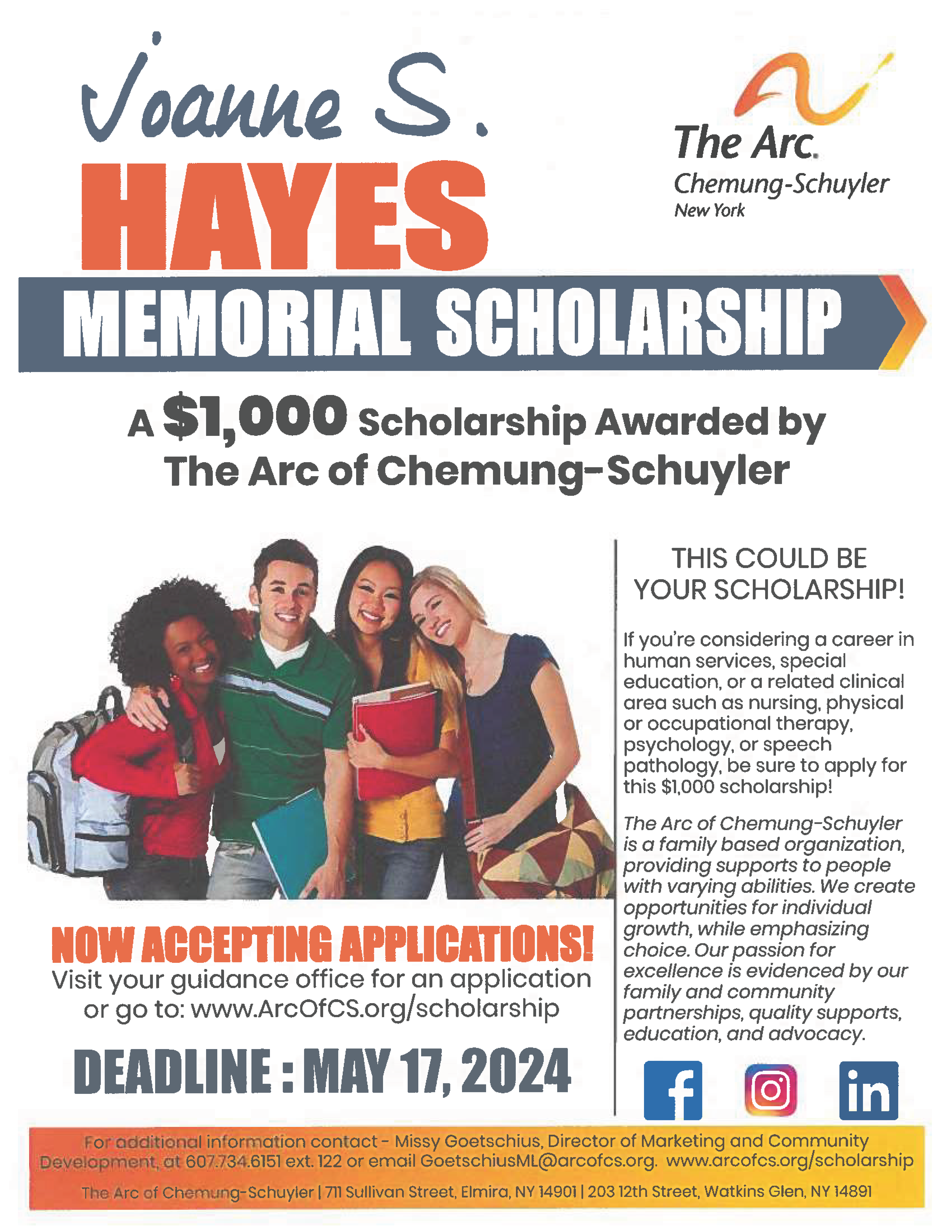 Joanne S. Hayes Memorial Scholarship 