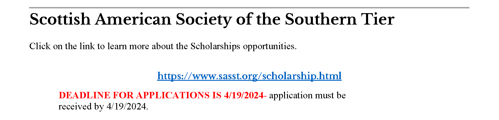 Scottish Scholarship 