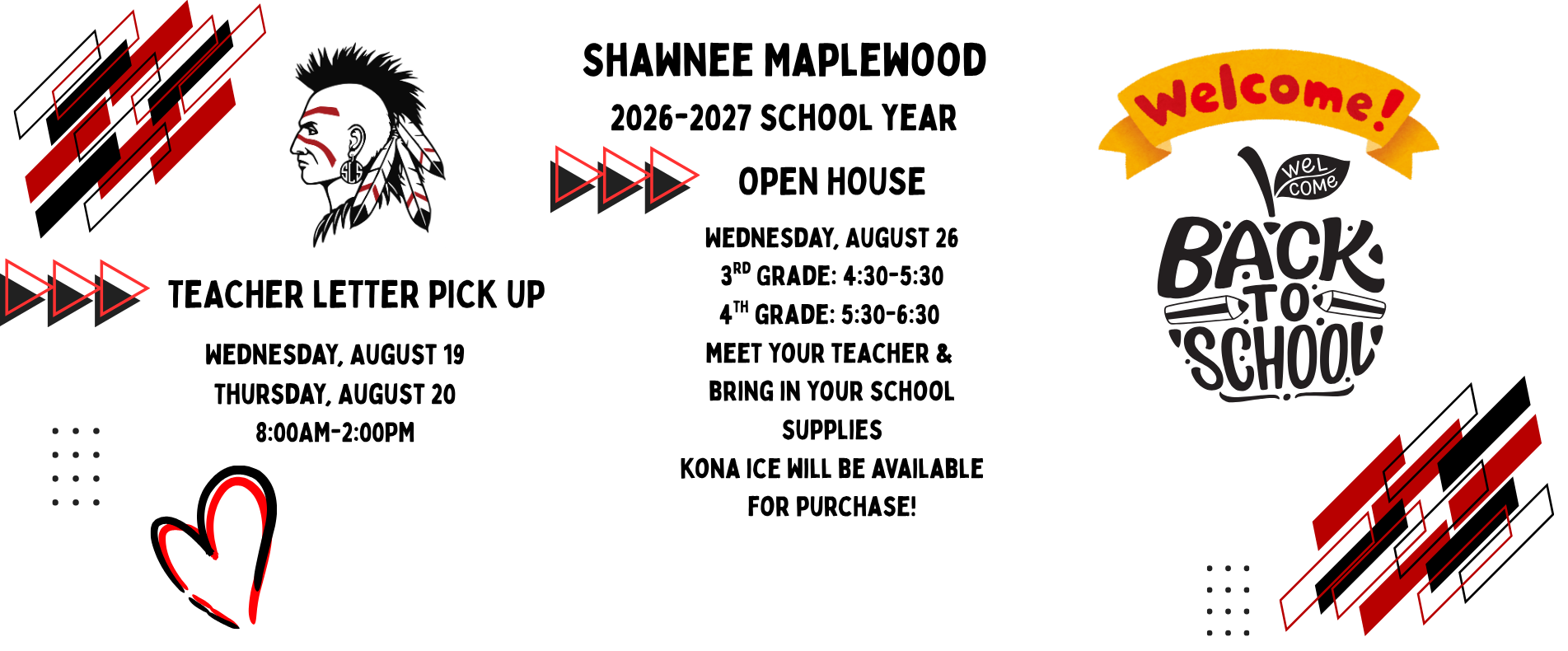 Teacher letter and open house