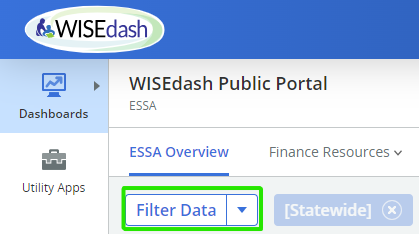 WISEdash Filter Data