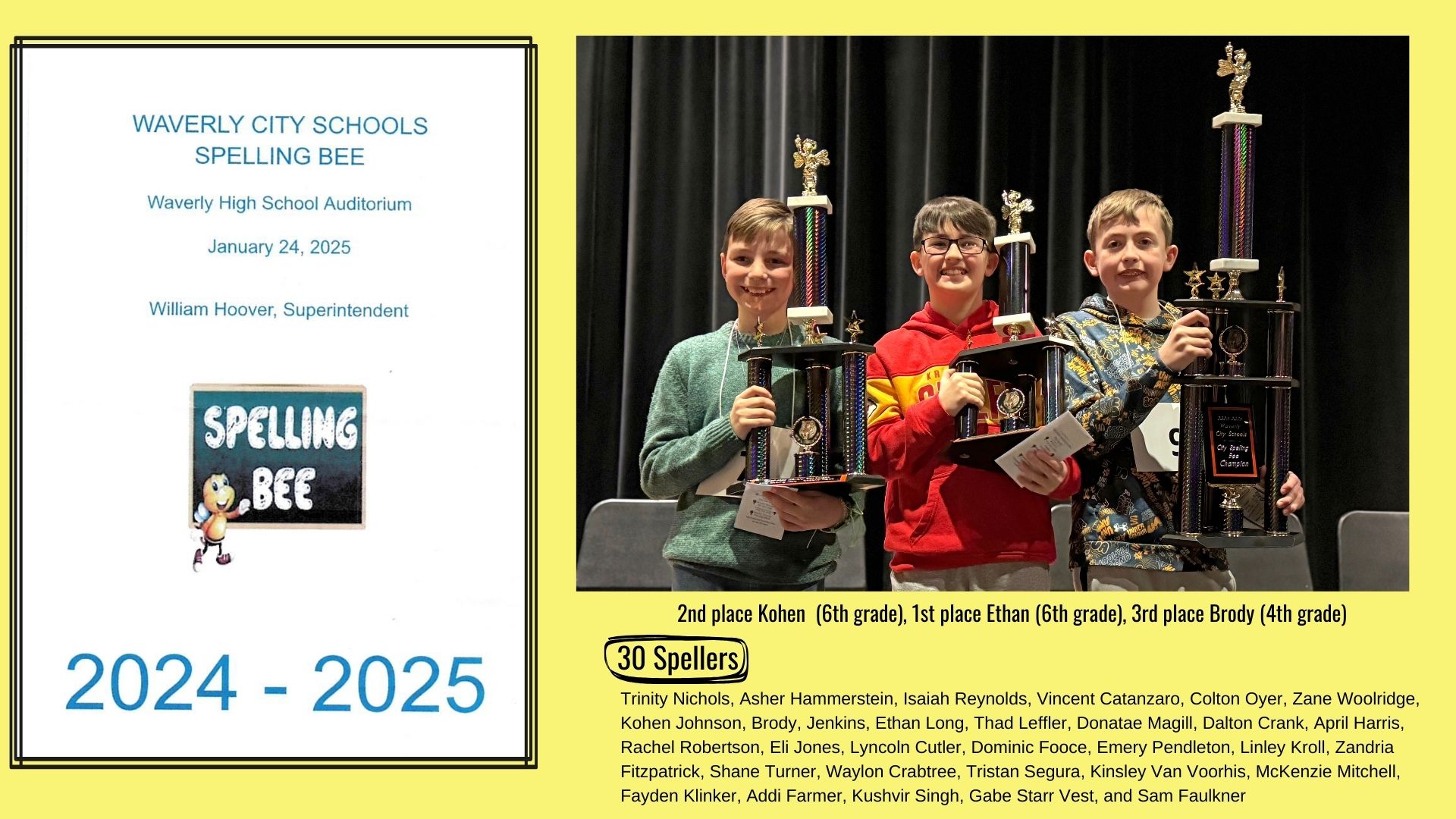 WCS spelling bee 2025