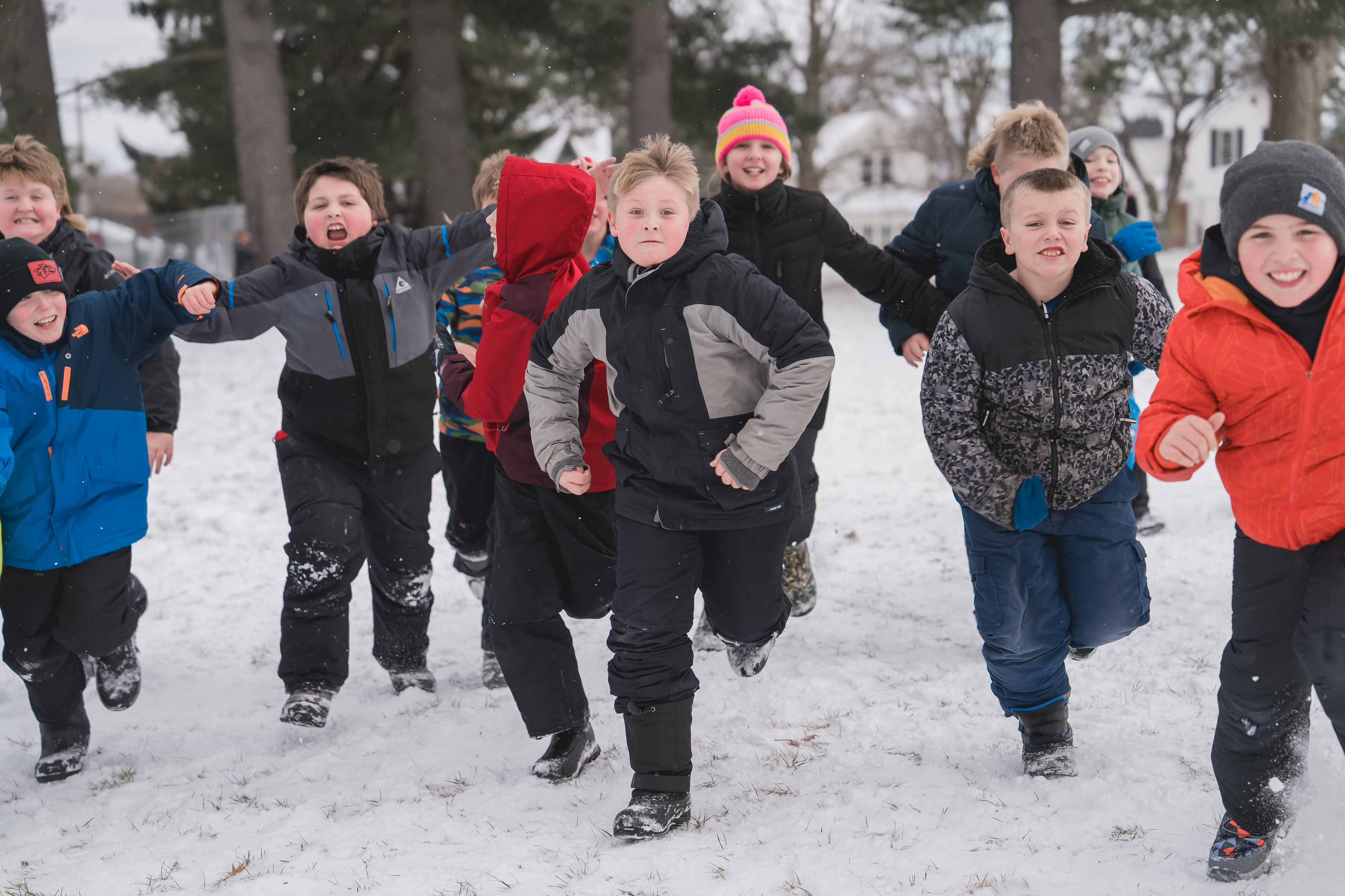 RCAPS Students running outside