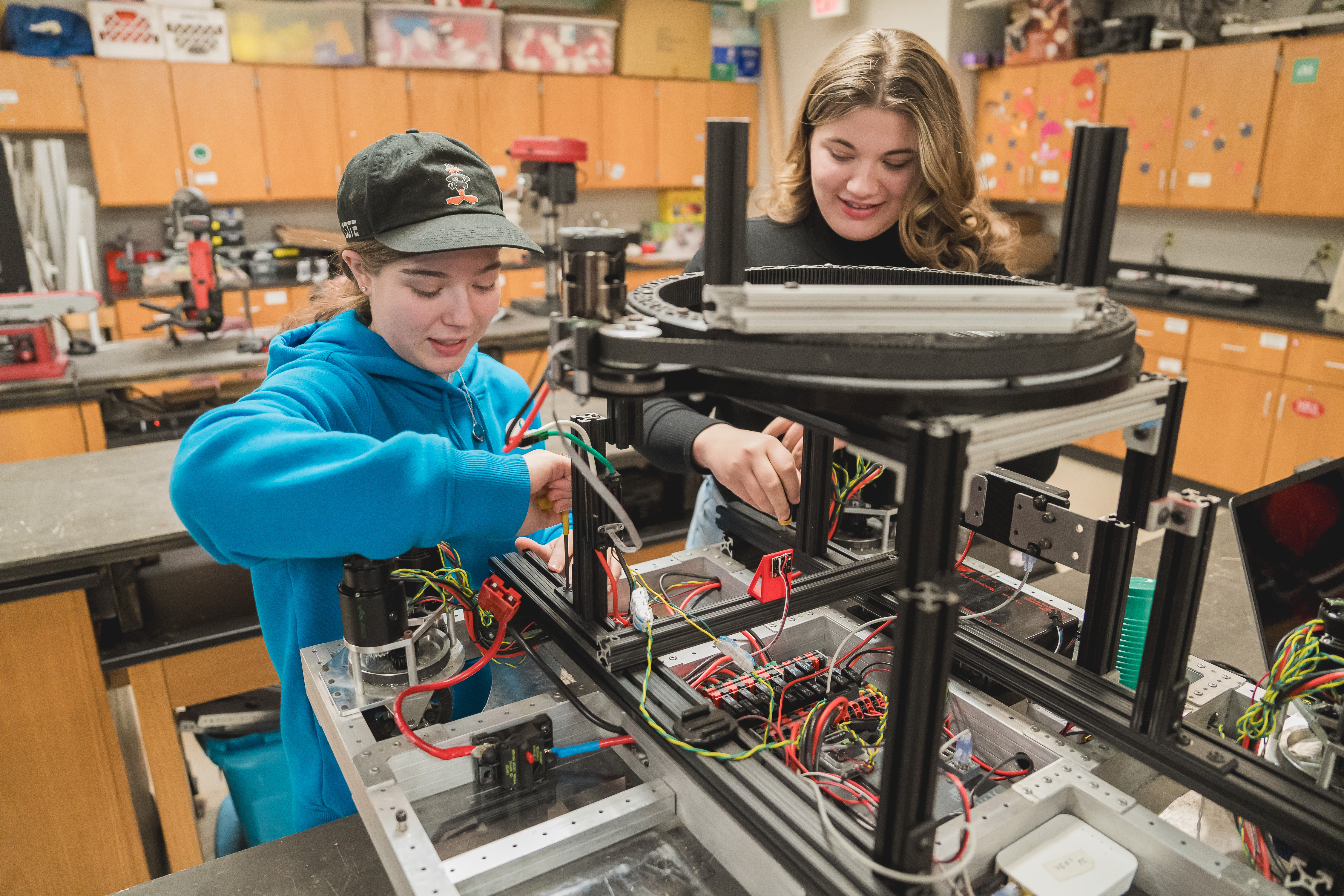 RCAPS HS Students working in class