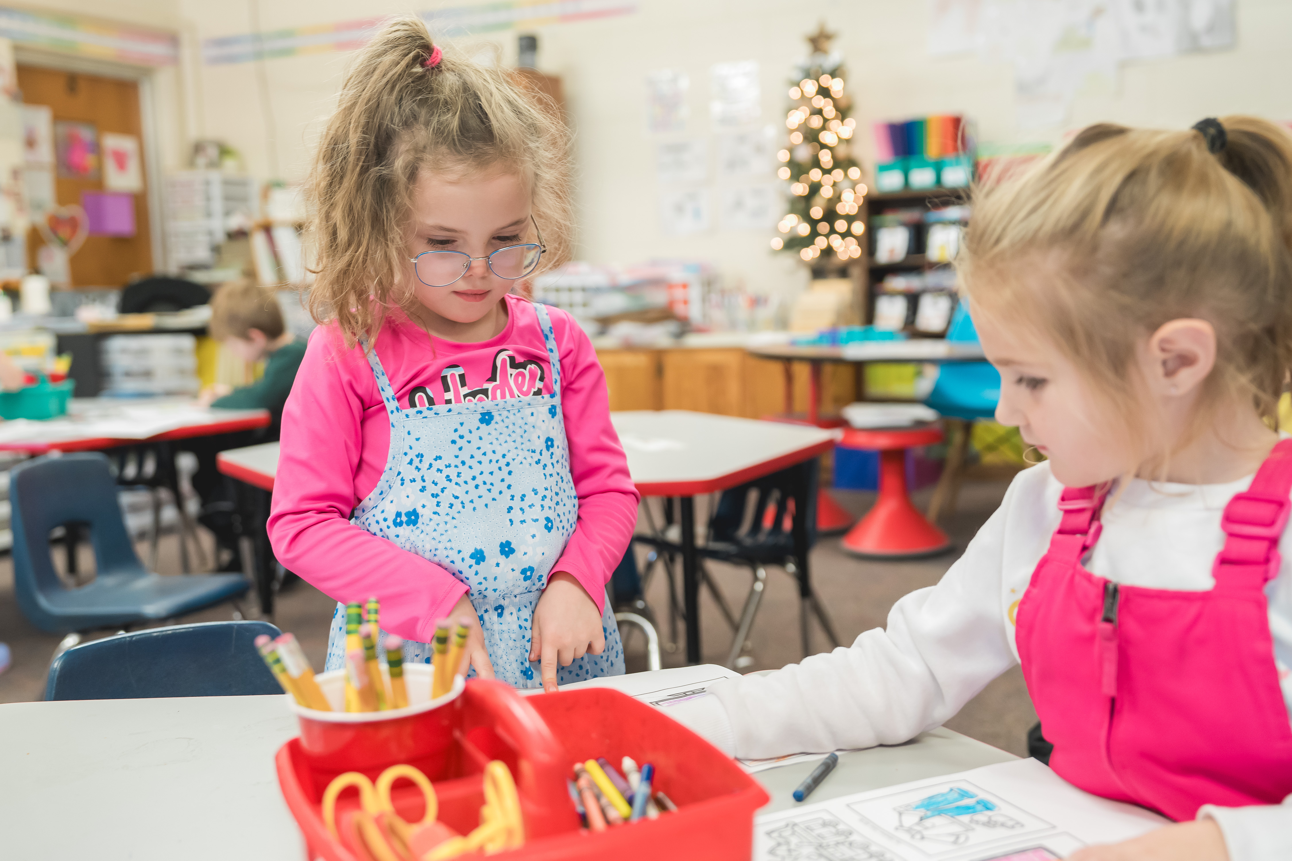 RC Elementary students in class