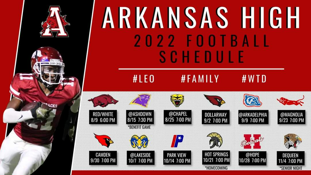 AHS Football Schedule