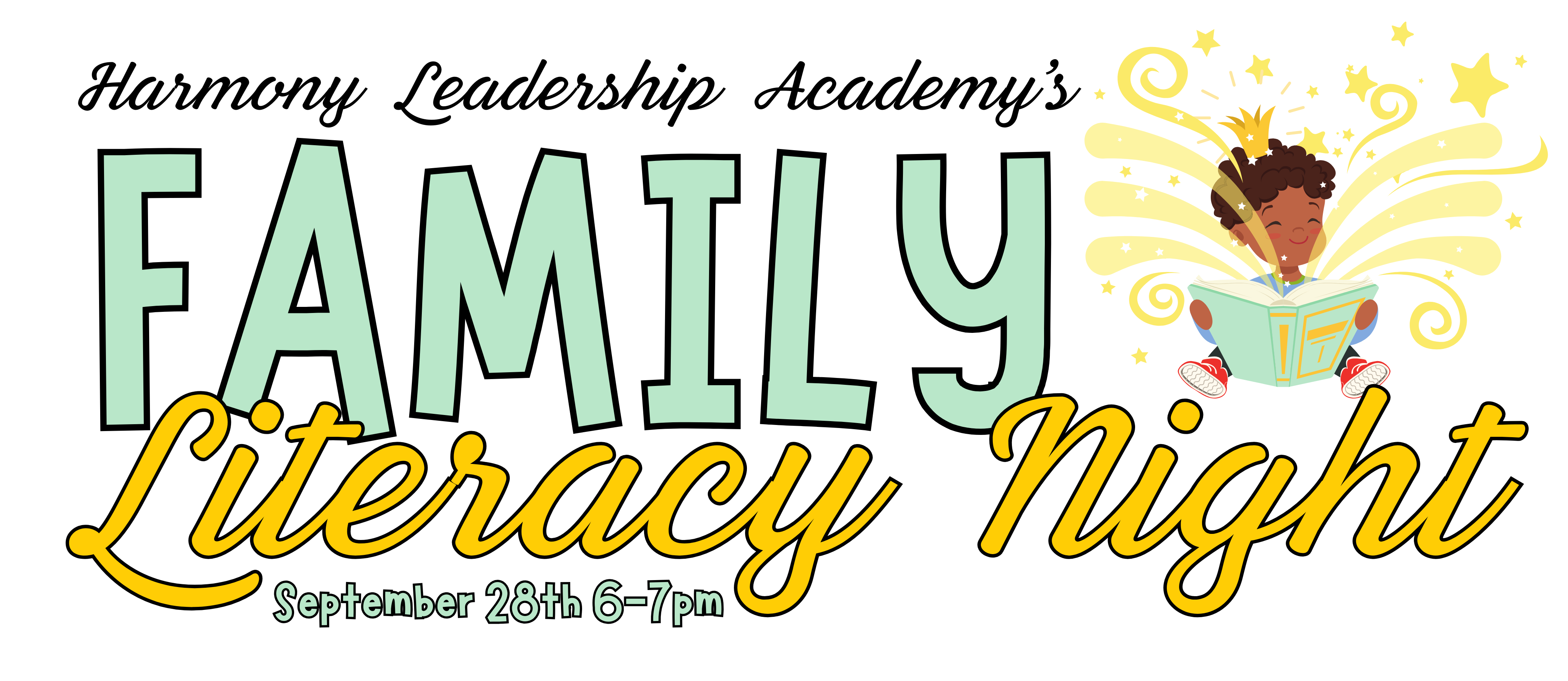 Family Literacy Night September 28 6-7 p.m.