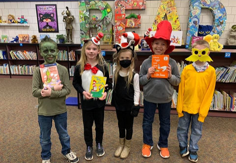 second graders on seuss day