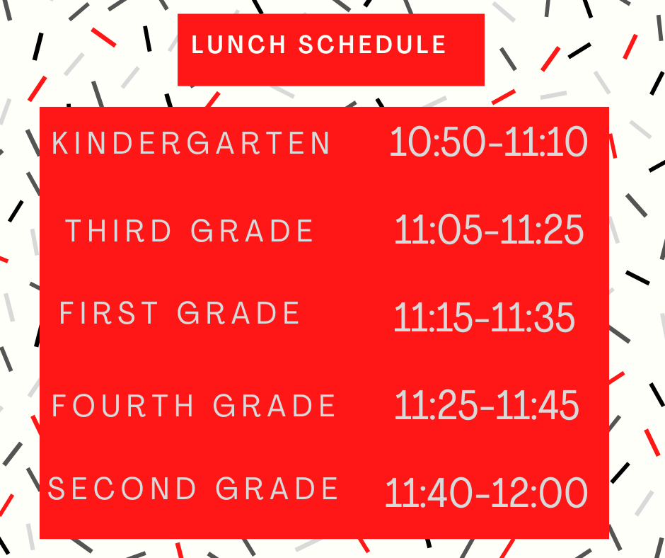 Lunch Schedule
