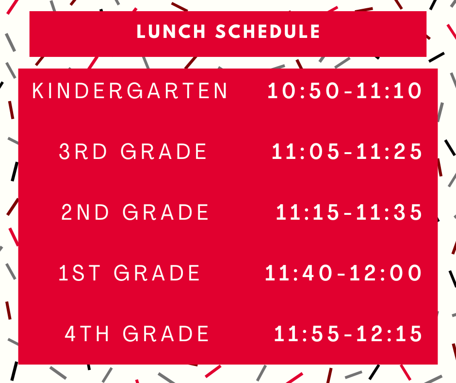 Lunch Schedule