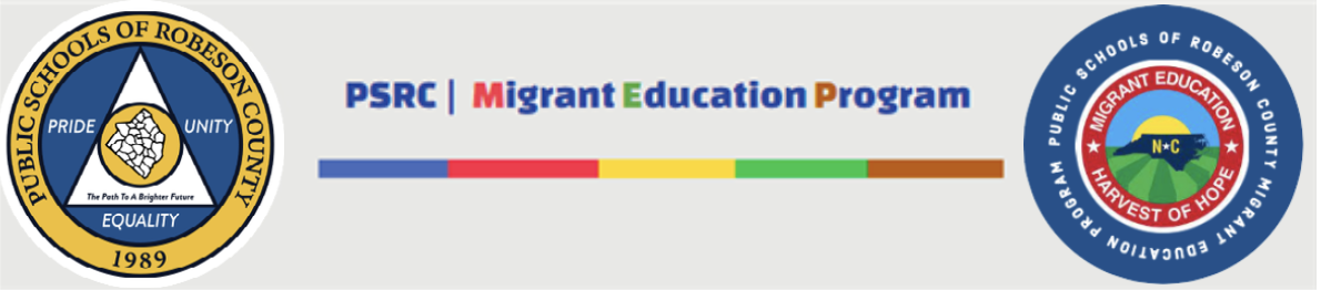 PSRC logo and PSRC Migrant Education with PSRC MEP Logo