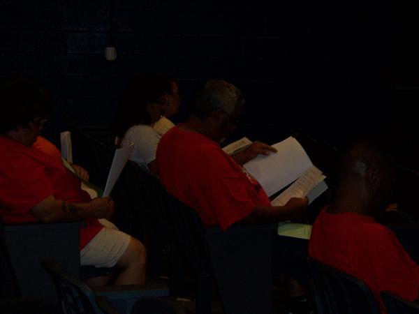 Photo of the summer custodial training activity.