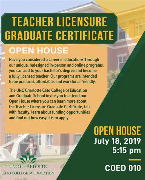 Teacher Licensure Graduate Certificate - poster