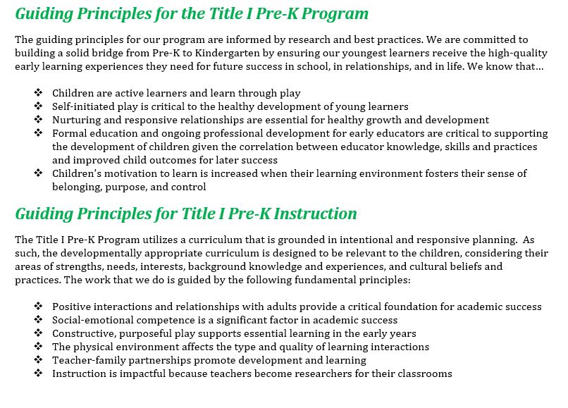 TIPK Guiding Principles