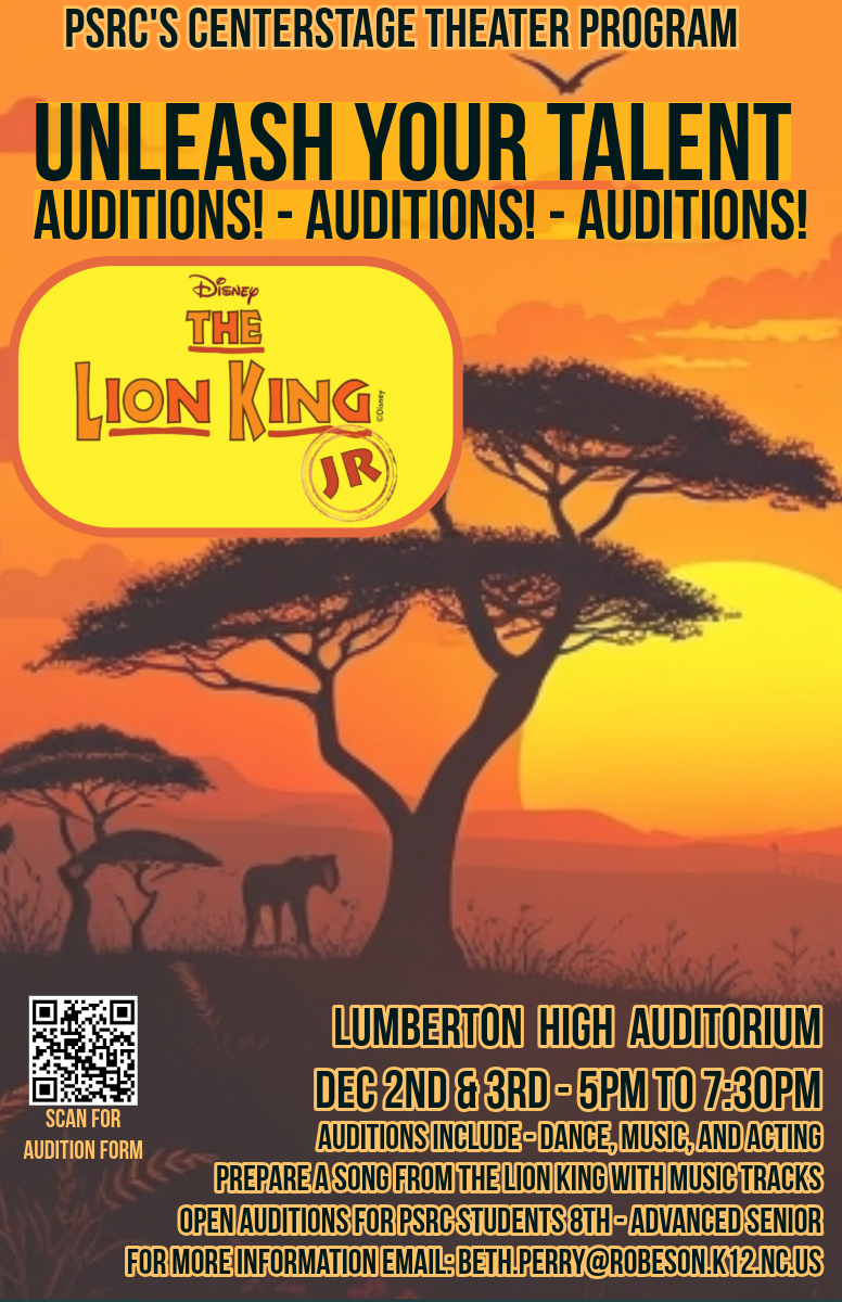 Lion King Jr Auditions Information