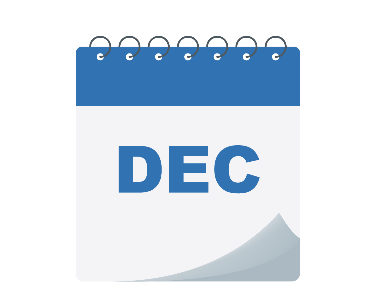 Dec. Calendar icon