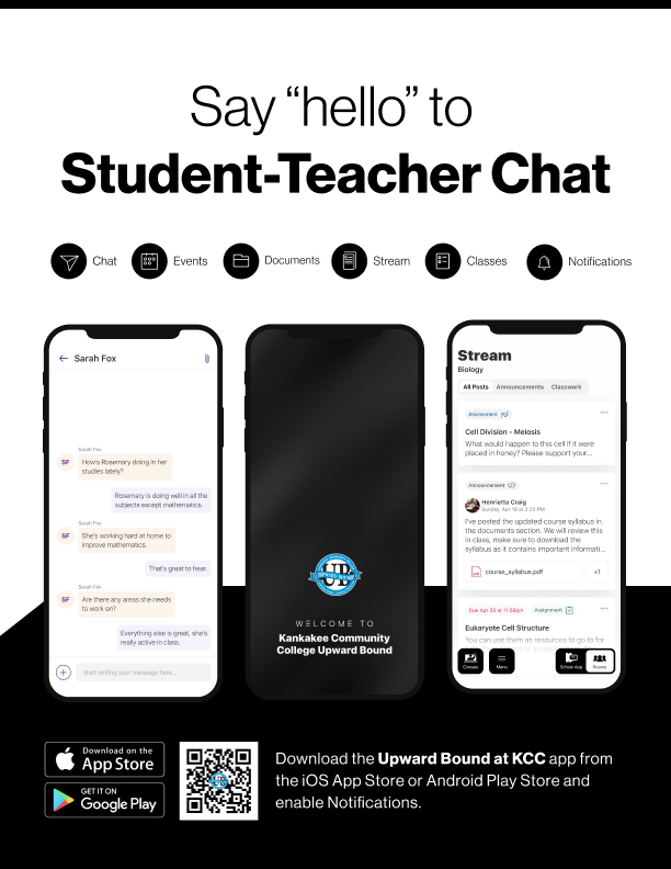 Say hello to Parent-Teacher chat in the new Rooms app. Download the Kingman-Norwich USD 331 app in the Google Play or Apple App store.