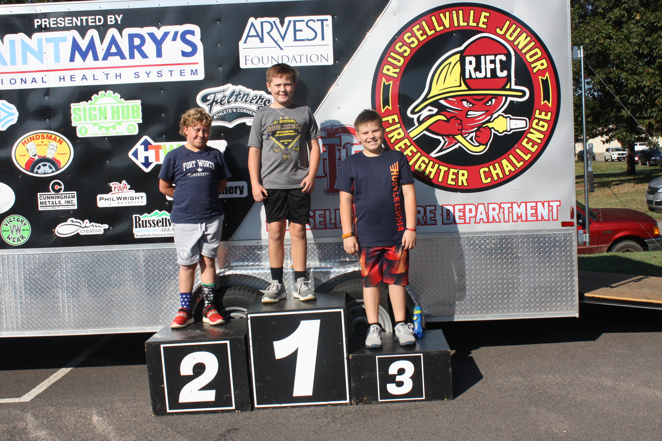 Firefighter Challenge Winners - boys