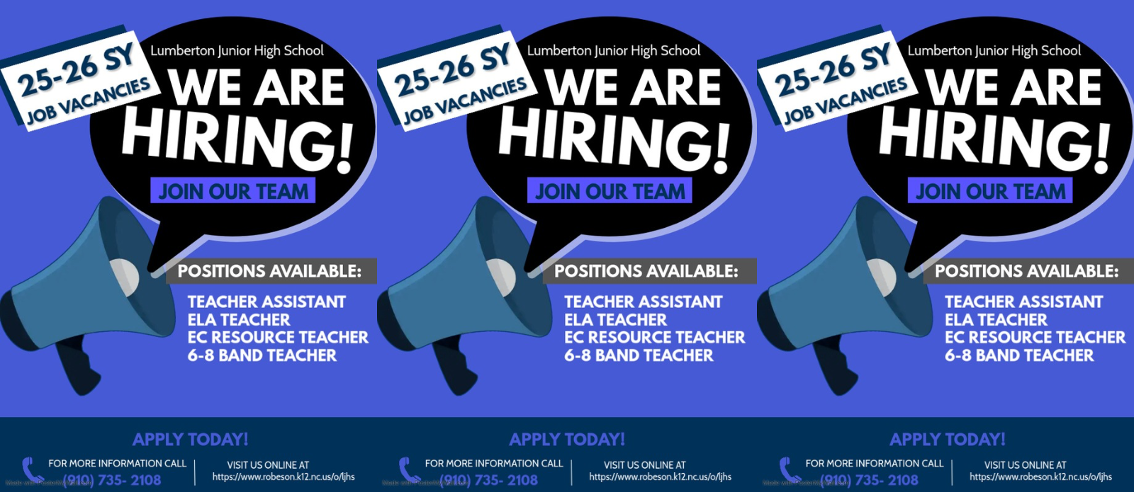 We are hiring 