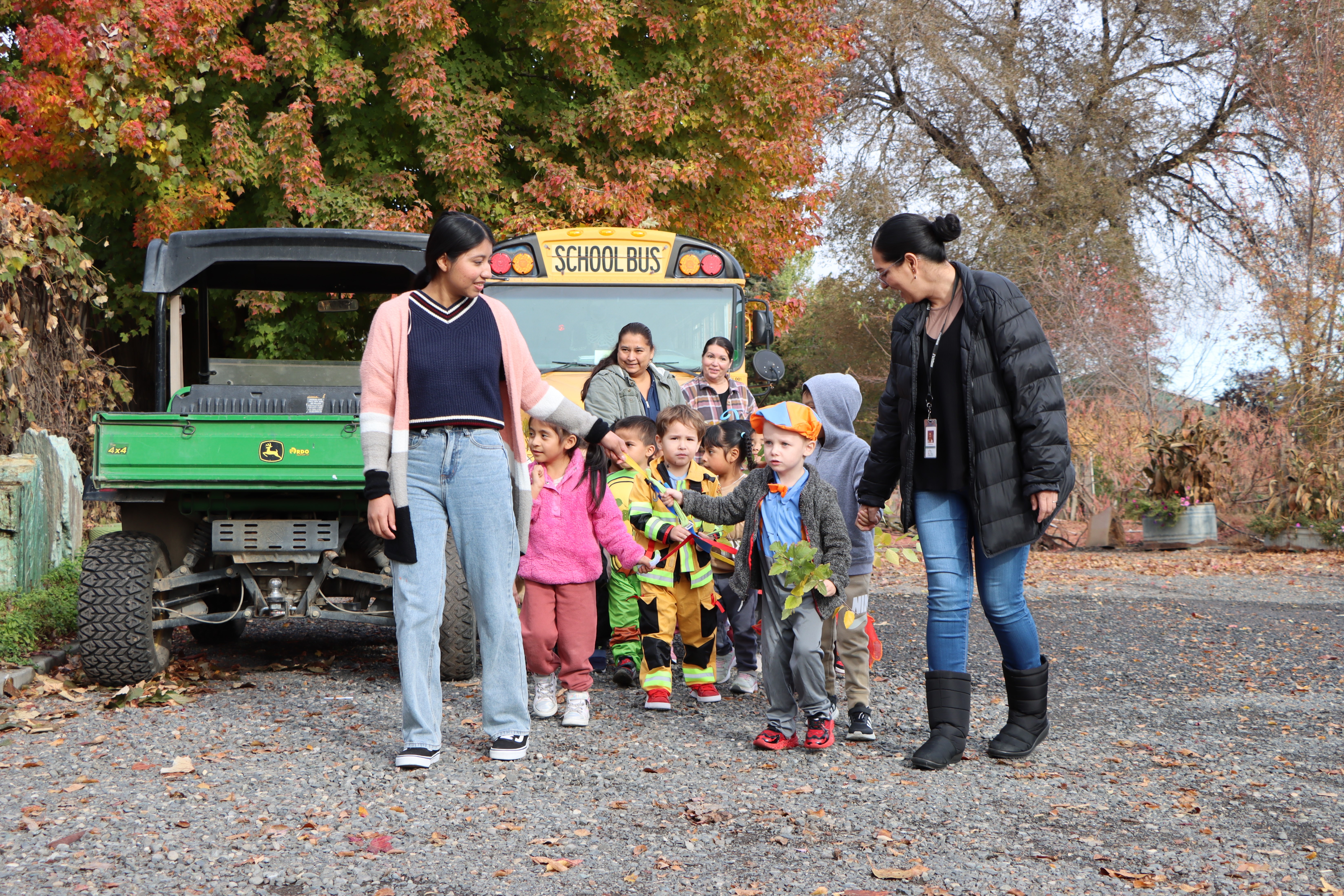 Students arrive at west winds nature camp in Hermiston