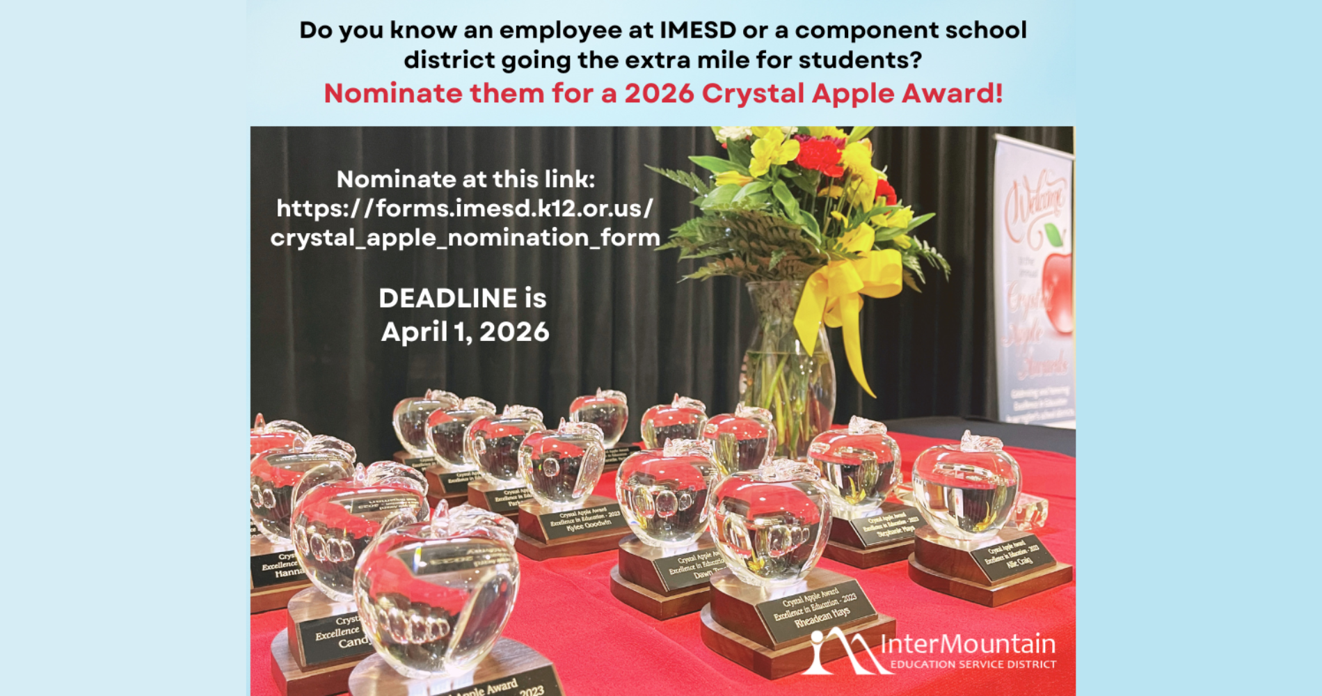 IM regional teacher of the year 