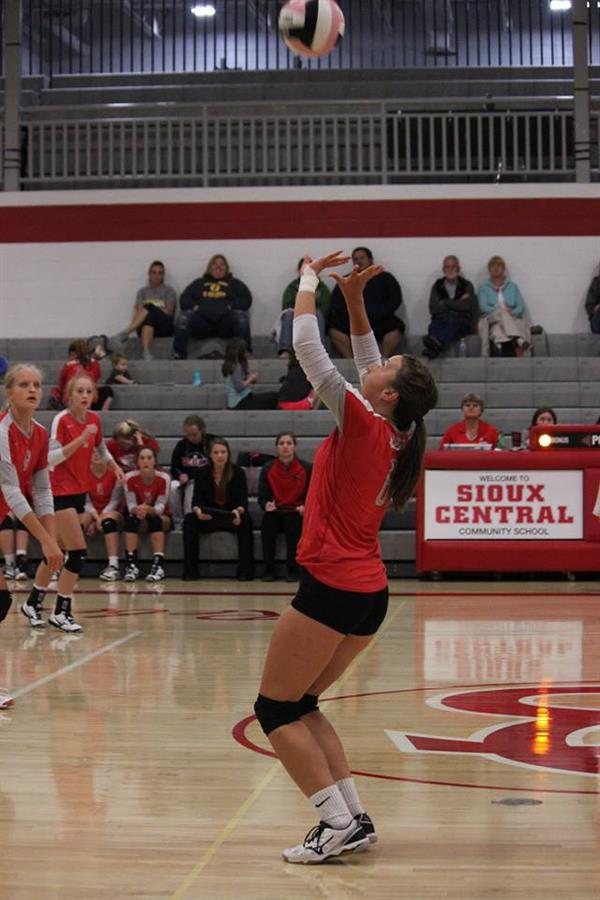 Photo of a volleyball match.