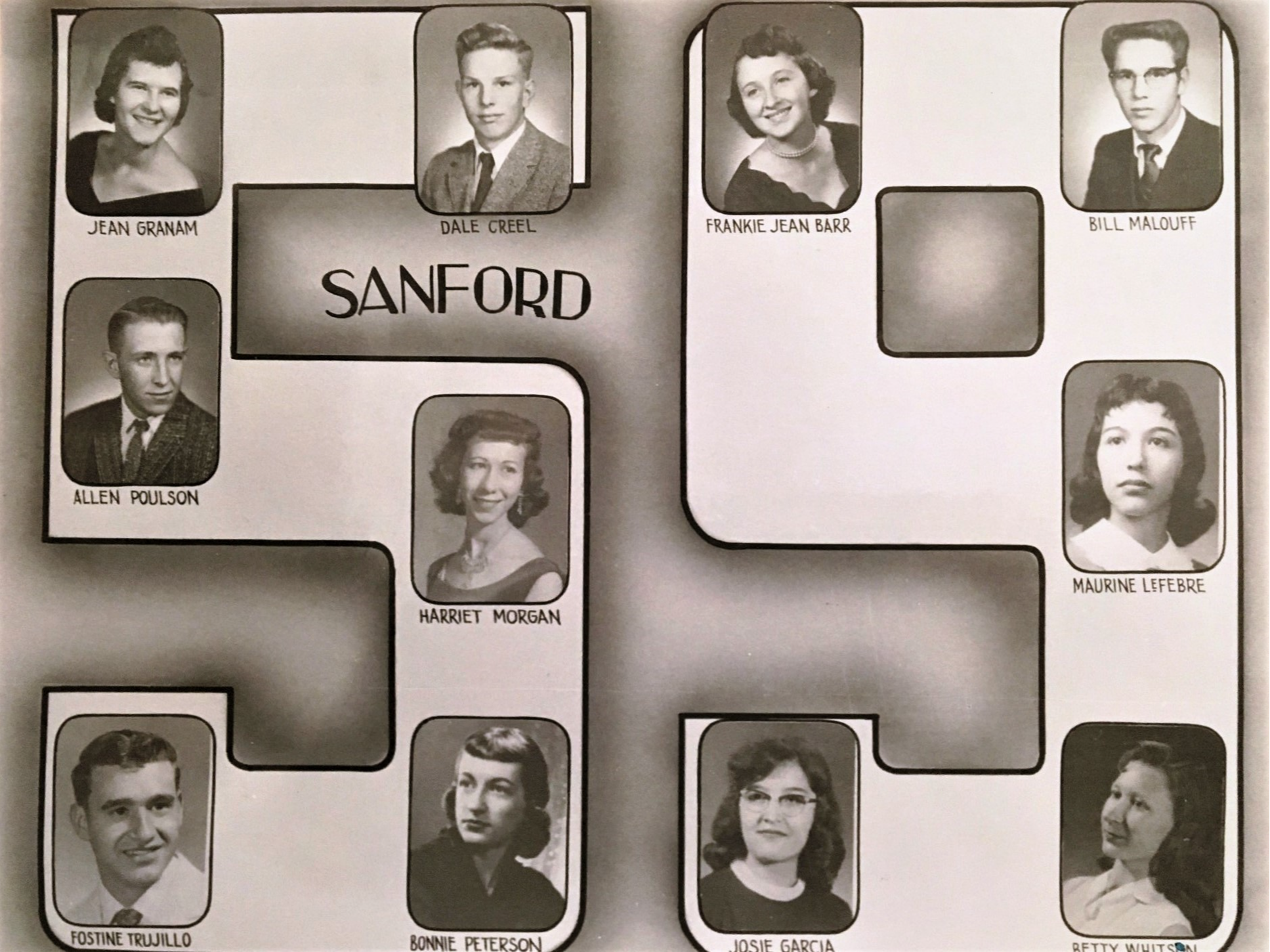 a photo of the seniors from the class of 1959